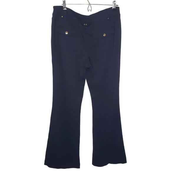 Cache Women's 10 Navy Flare Leg Stretch Chino Trouser(1784) - Picture 2 of 7